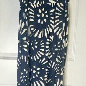 Market & Spruce Navy & White Patterned Maxi Dress